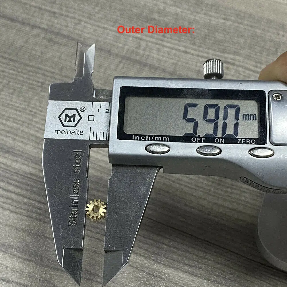 0.4 Modulus 7T 8T 9T 10T 11T 12T 13T 14T 15T 16T 18T Teeth Brass Copper Gear Transimission Gear For 1mm 1.5mm 2mm 2.3mm shaft motor gear transmission gear electric bike gear cassette deck tape gear electric chain saw gear