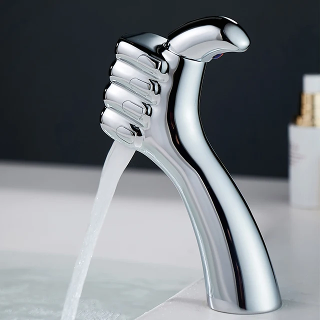 BAKALA ก๊อกน้ำอ่างล้างหน้าแบบด้ามจับเดี่ยว ก๊อกน้ำทองเหลืองแข็ง โครเมี่ยม สีทอง สีดำ สีขาว ก๊อกผสมอ่างล้างหน้าในห้องน้ำ 2