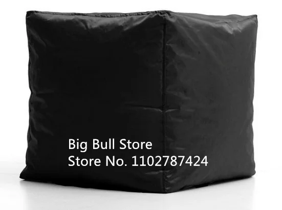 Waterproof and Dustproof Foot Stool Rest Pouffe Cube Box Seat Bean Bag COVER ONLY square footrest stool bean bag chair