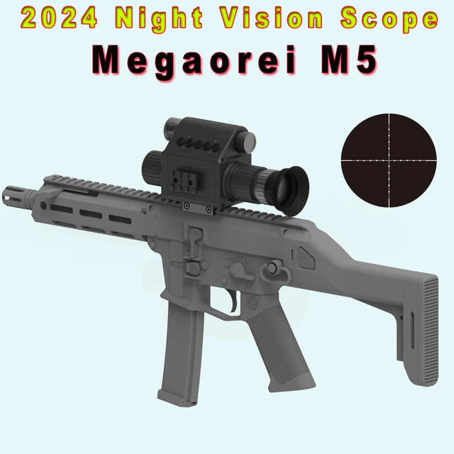 2024 Megaorei M5 Night Vision Scope Hunting Camera Wildlife Tactical Telescope Monocular with Built-in Infrared Laser 3
