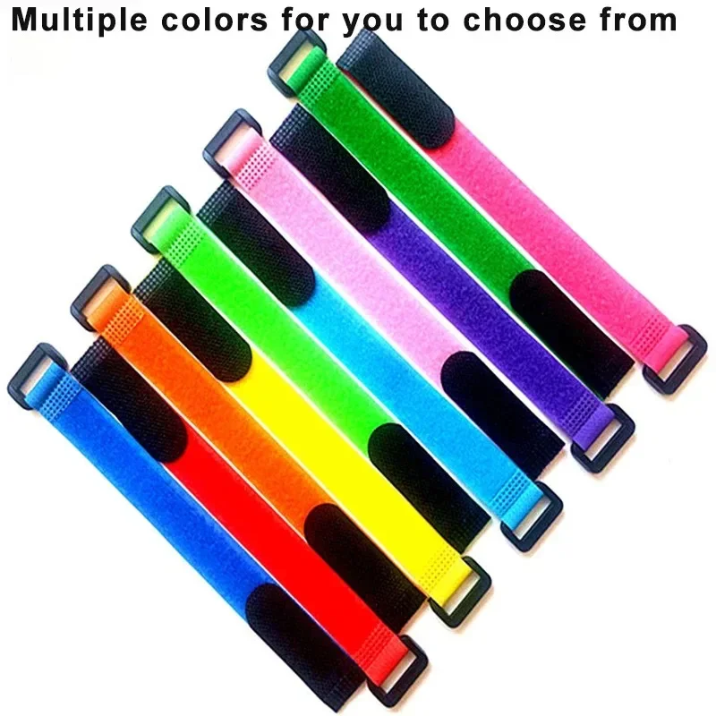 5/10Pcs reusable hook and loop straps fastening cable ties cable straps nylon securing wire cord ties organizer fastener tape
