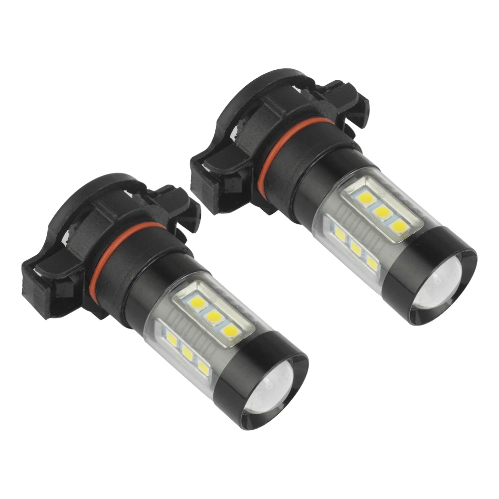 

2pcs 5202/H16 LED Car Fog Light Bulbs For Chevy 1500 2500HD 2007-2015 DC 12V-24V 6500K 80W 960LM Aluminum Parts + LED Lamp Beads