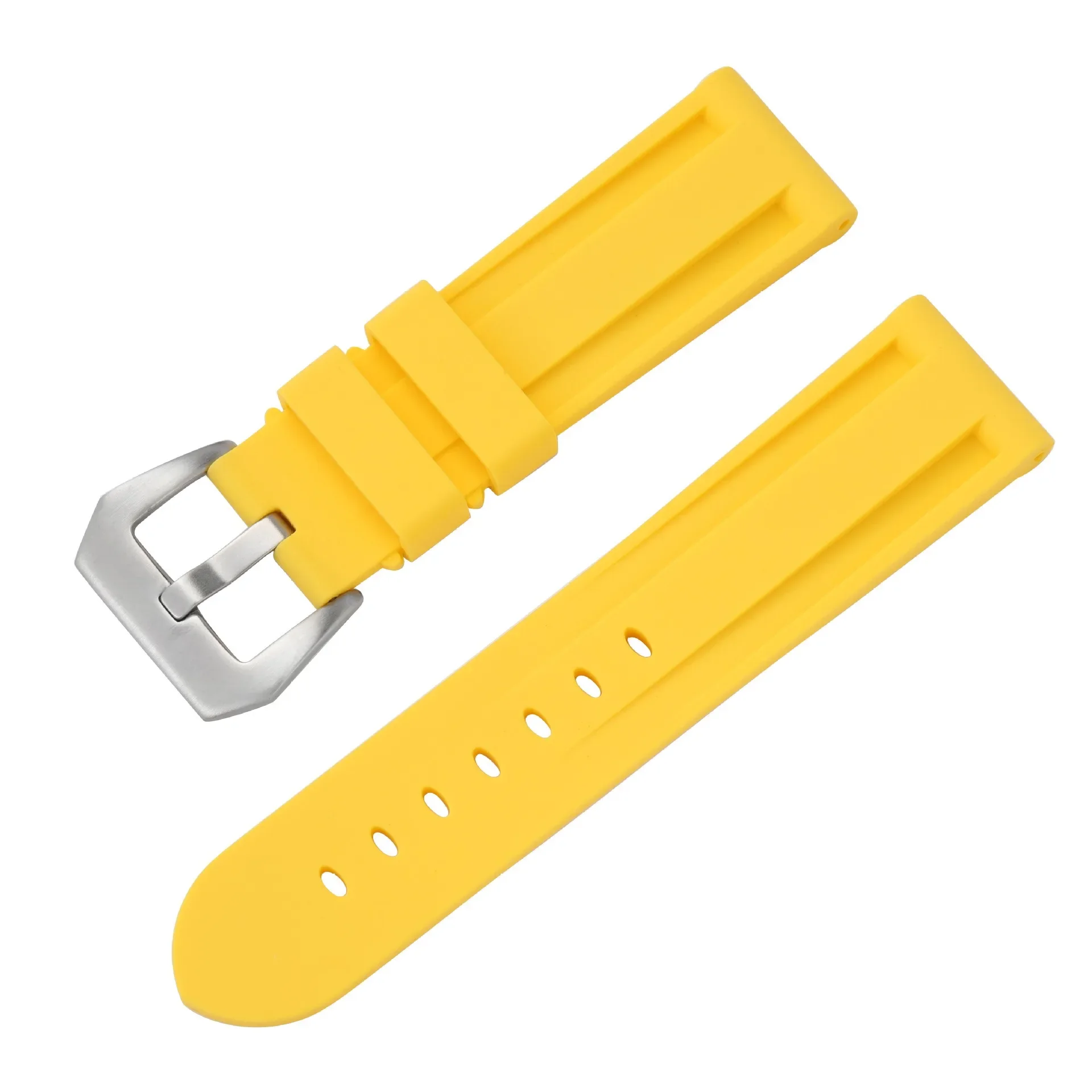 Premium Silicone Sport Watch Band - Waterproof Rubber Strap