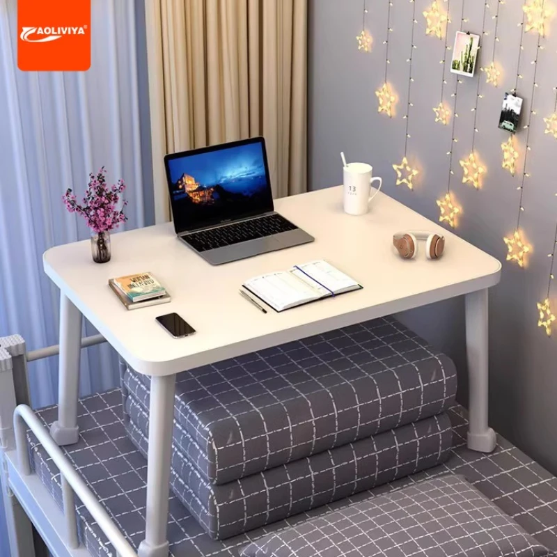 

Aoliviya Foldable on Bed Small Table Home Bay Window Small Table Board Computer Desk Study Table Lifting Student Dormitory