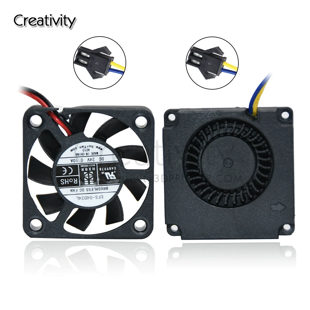 3D Printer Fan Parts Ender 3 CR10 4010 Blower Cooling Fan Turbo Blower Fan 4010 Axial Fan 12V/24V For Ender3/CR10/Ender5