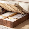 Storage Multifunctional Bed Space Saving Bedroom Frame Japanese Sun Sleeping Bed Wooden Tatami Camas De Casal Hotel Furniture 4