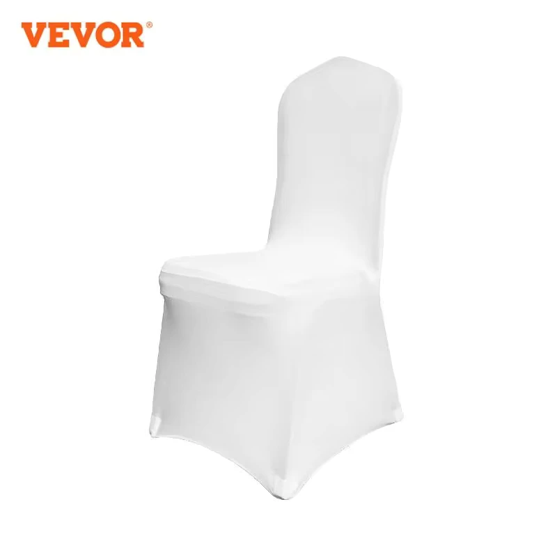 White Spandex Chair Covers for Wedding Banquet Hotel