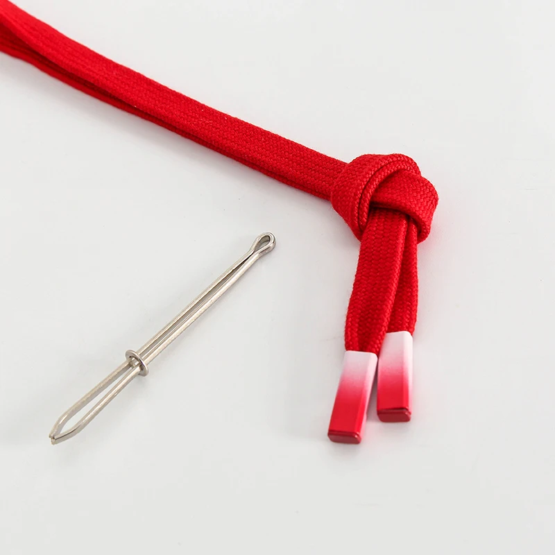Nylon Cord Cotton Rope Jute Rope Macrame Cord Nylon Rope 140cm Braided Flat Rope Twisted Cord Solid Color Sweatpants Hoodie Drawstring Rope Replacement DIY Sewing Accessories 1pcs