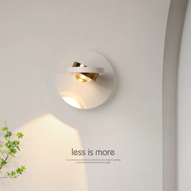 

Light Luxury Led Wall Lamp Bedroom Bedside Light Extremely Simple Modern Living Room Background Wall Indoor Lighting Decor Lamps