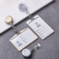 Employee Aluminium Alloy Plastic Credit Card  ID Card Cover Case Work Identity Badge Card Cover Bag Women Men Work Card Holders 1