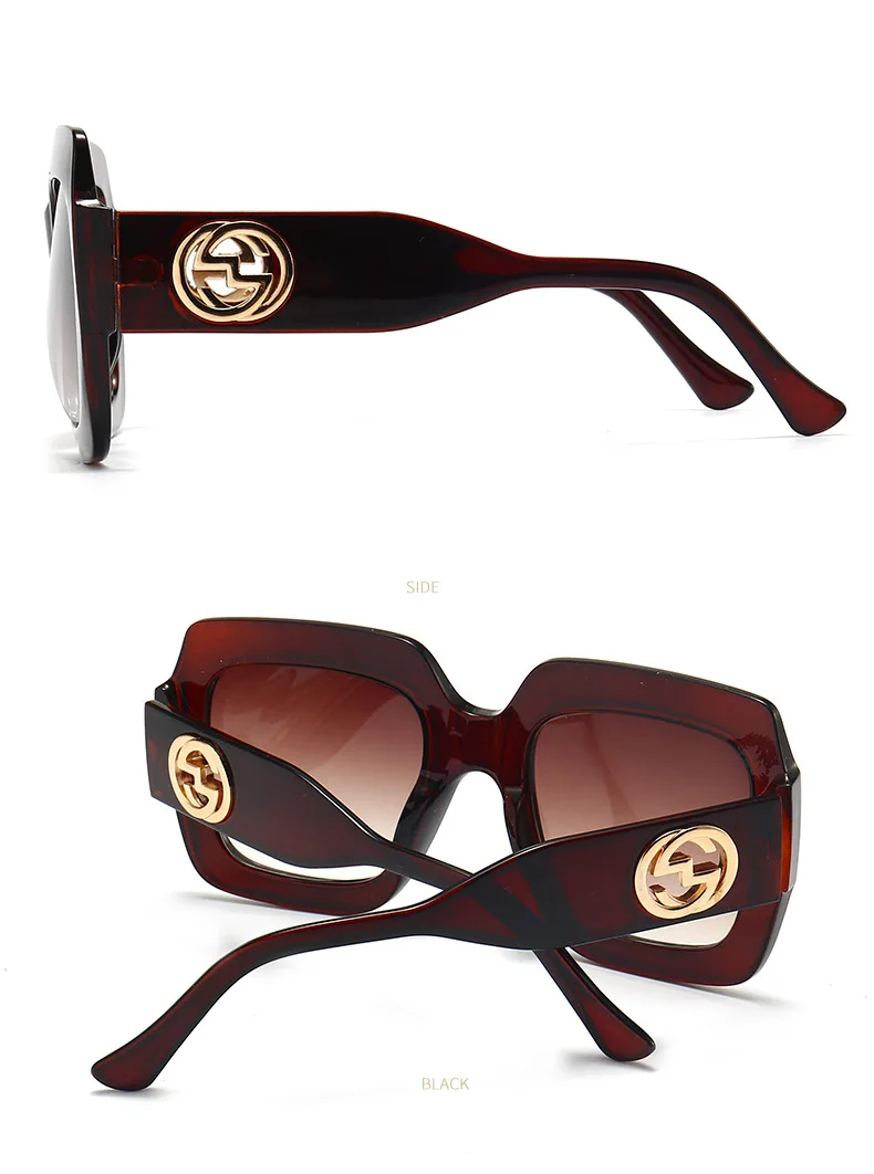 Fashion glasses 2022 occident style big frame sunglasses women cover net celebrity luxury designer UV protection gafas de sol square sunglasses women