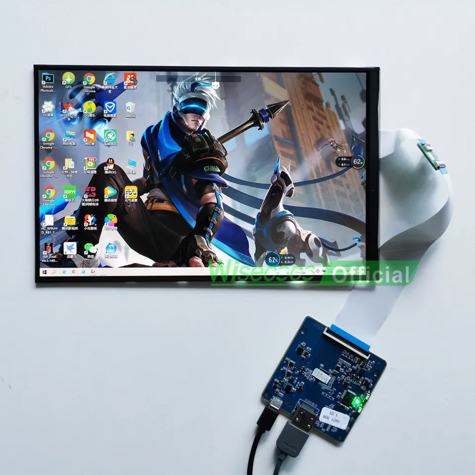 Wisecoco 10.1 Inch 1280x800 IPS LCD Display For Raspberry Pi