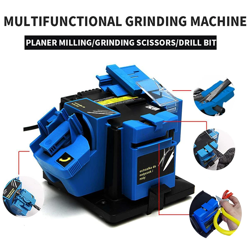 Multifunction Electric Knife Drill Sharpener Machine Household Grinding
