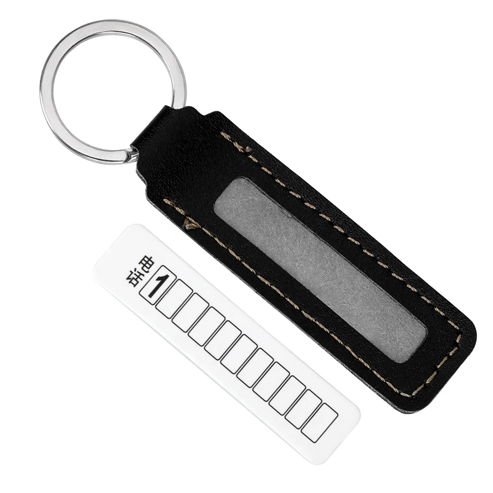 Nissan Note Keychain - Leather & Zinc Alloy Key Ring With Logo, Anti-Loss Design