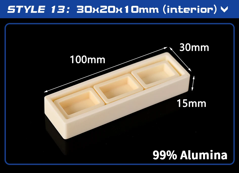 99% Aluminium oxid Set Tiegel verschiedene Spezifikationen Spezifikation 1 – Detail 13