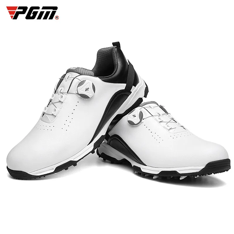 Men Golf Shoes Waterproof Breathable Rotating Shoelaces Non-Slip