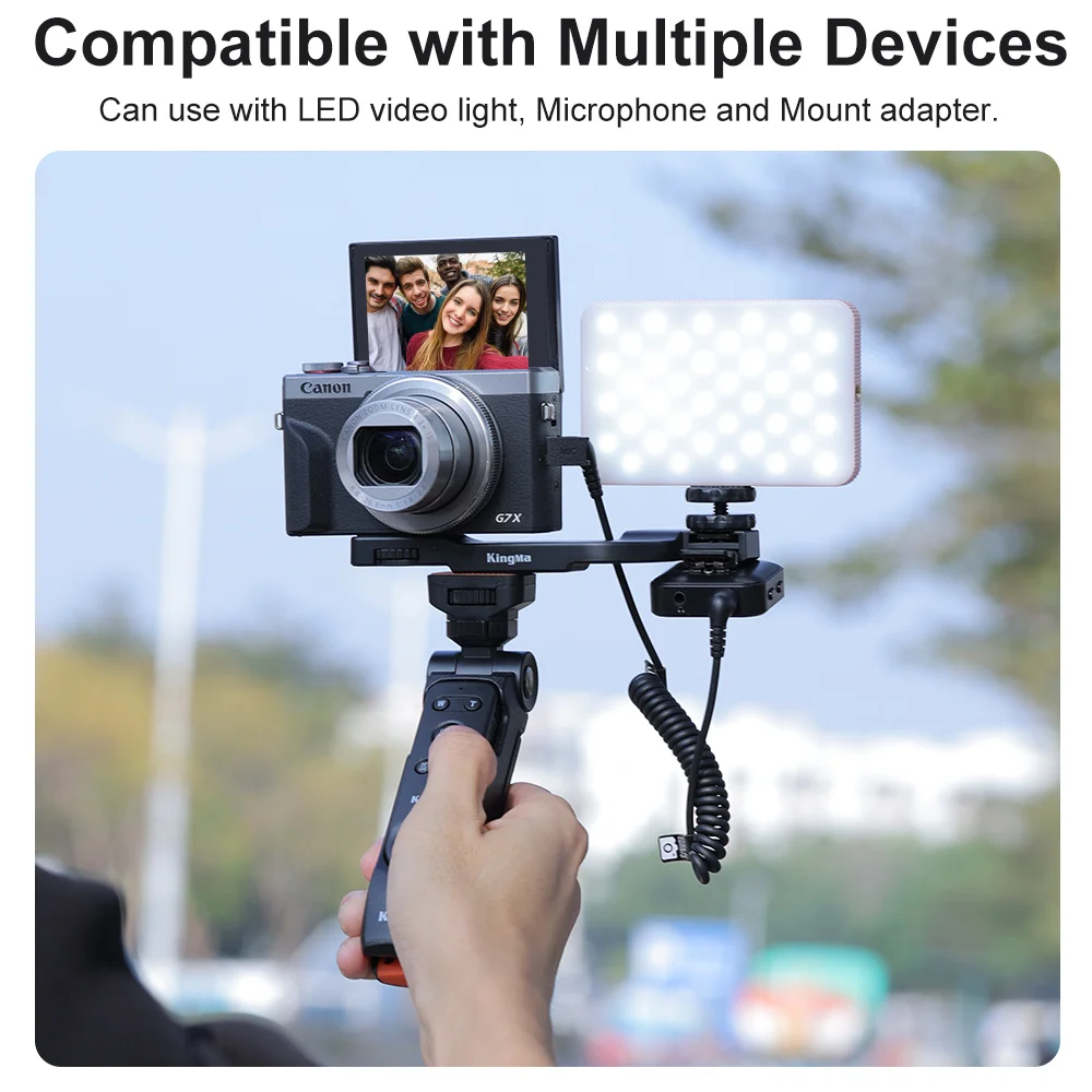 Kingma Camera Remote Control Wireless Shooting Grip Treppiede Per Still, Video, Vlogging Con Nikon Z/Z7 Ii/Z6 Ii/Z Fc/Z50/Z30