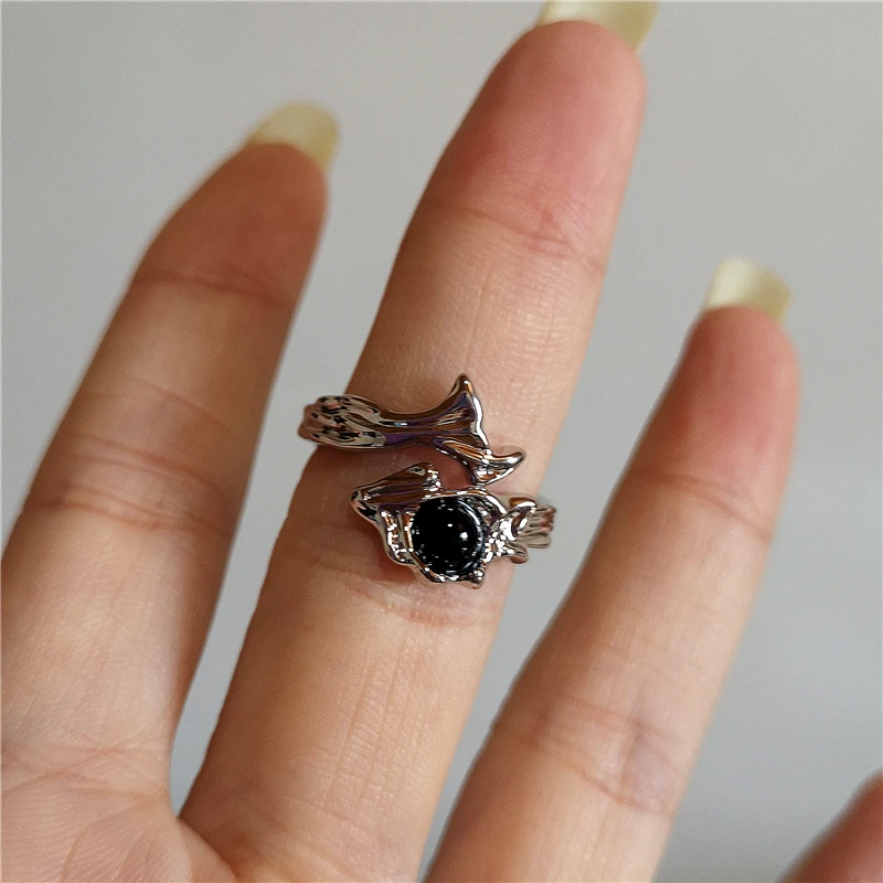Bague Homme Réglable Géométrique Style Viking - Cuivre Hypoallergénique, Look Vintage Blessé, Cadeau Père Ou Garçon