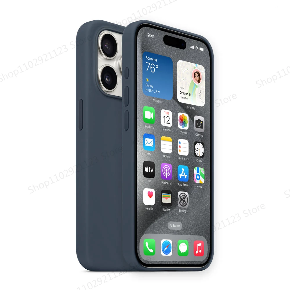 MagSafe Flüssiges Silikon Magnet-Hülle für iPhone 15, 14, 13 Pro Max – Kabelloses Laden, Vollständiger Schutz