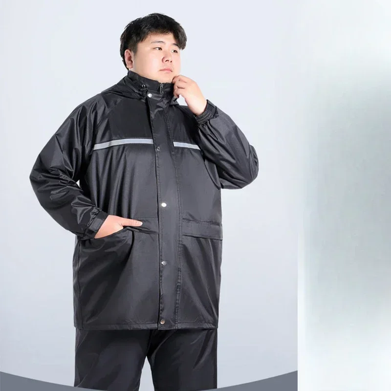 Raincoat Suit Outdoor Riding Full-body Anti-storm High-gloss Reflective Raincoat and Rain Pants for Electric Vehicle