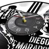 Argentinean Soccer Legend Diego Maradona Wall Clock Made Of Real Vinyl Record Football Star Home Decor Retro Music Album Clock 3