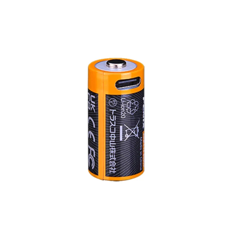 Rechargeable Lithium Battery FENIX ARB-L16-800UP 800mAh 16340 USB TYPE-C Rechargeable Li-ion Battery