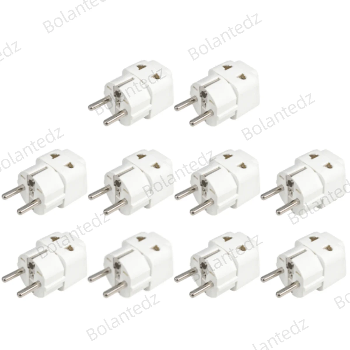Universal Travel Plug Adapter (White/Black/Copper) - Type E/F