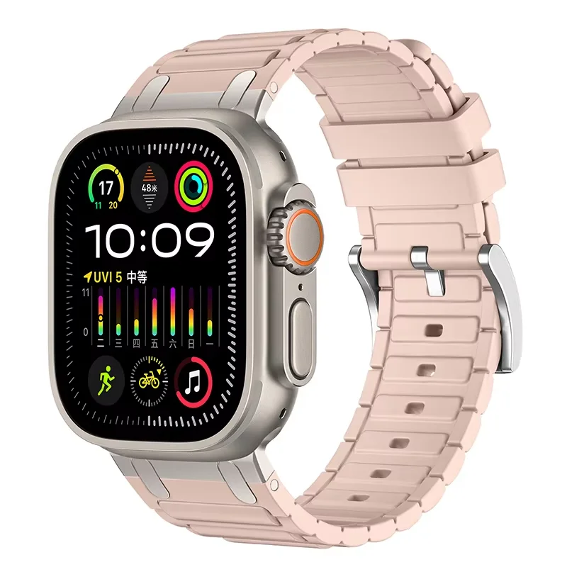 Enhanced Silicone Strap with Modified Metal Integration