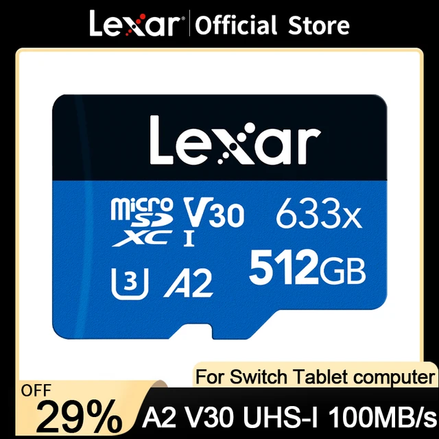 Lexar Micro SD Card New Original 128GB 32GB 64GB 256GB 512GB Memory Card A1 A2 Class10 TF Flash Card for Drone Sport Camcorder 1