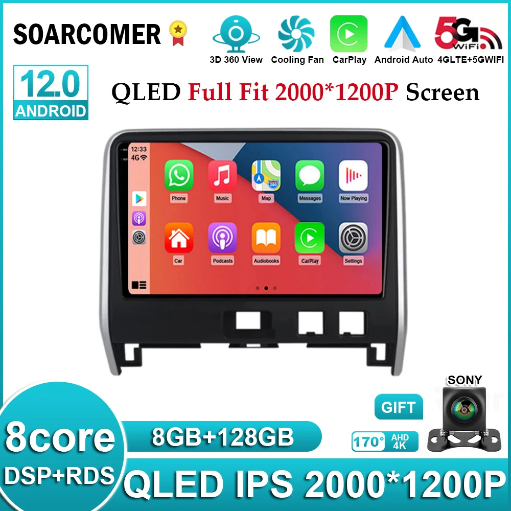 

Android 12 For Nissan Serena 5 V C27 2016 -2021 Car Radio Navi GPS Serero Carplay 4G Multimedia Video Player No 2Din 2 Din DVD