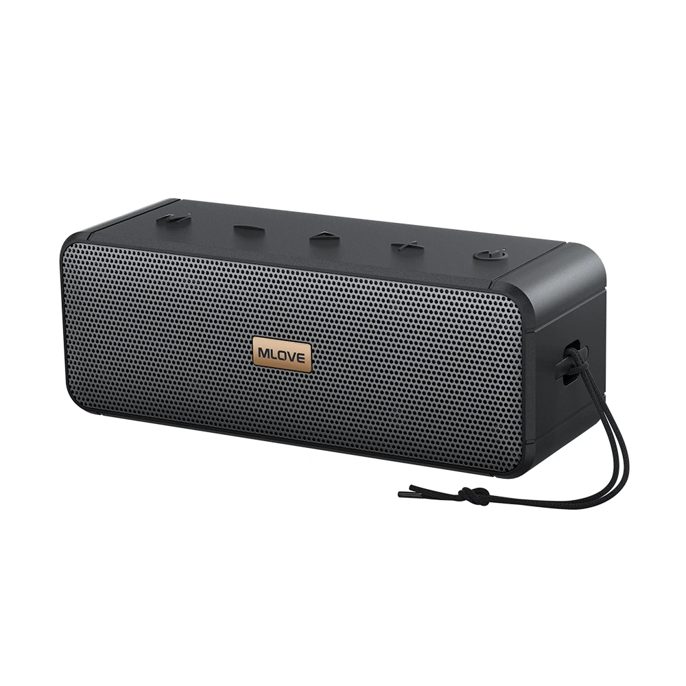 MLOVE Waterproof Bluetooth Speaker with TWS Wireless,Deep Bass