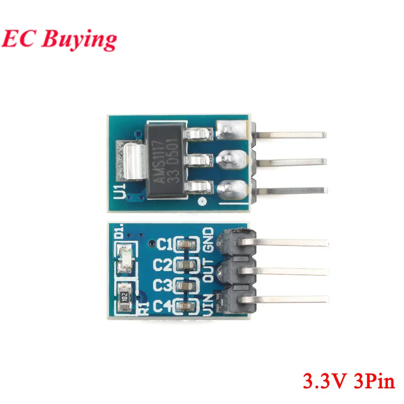 10 Stück/1 Stück LM1117 AMS1117 4,5–7 V auf 1,2 V 1,5 V 1,8 V 2,5 V 3,3 V 5 V DC-DC ADJ einstellbares Step-Down-Buck-Leistungsmodul DC-Klinkenschalter – Detail 8