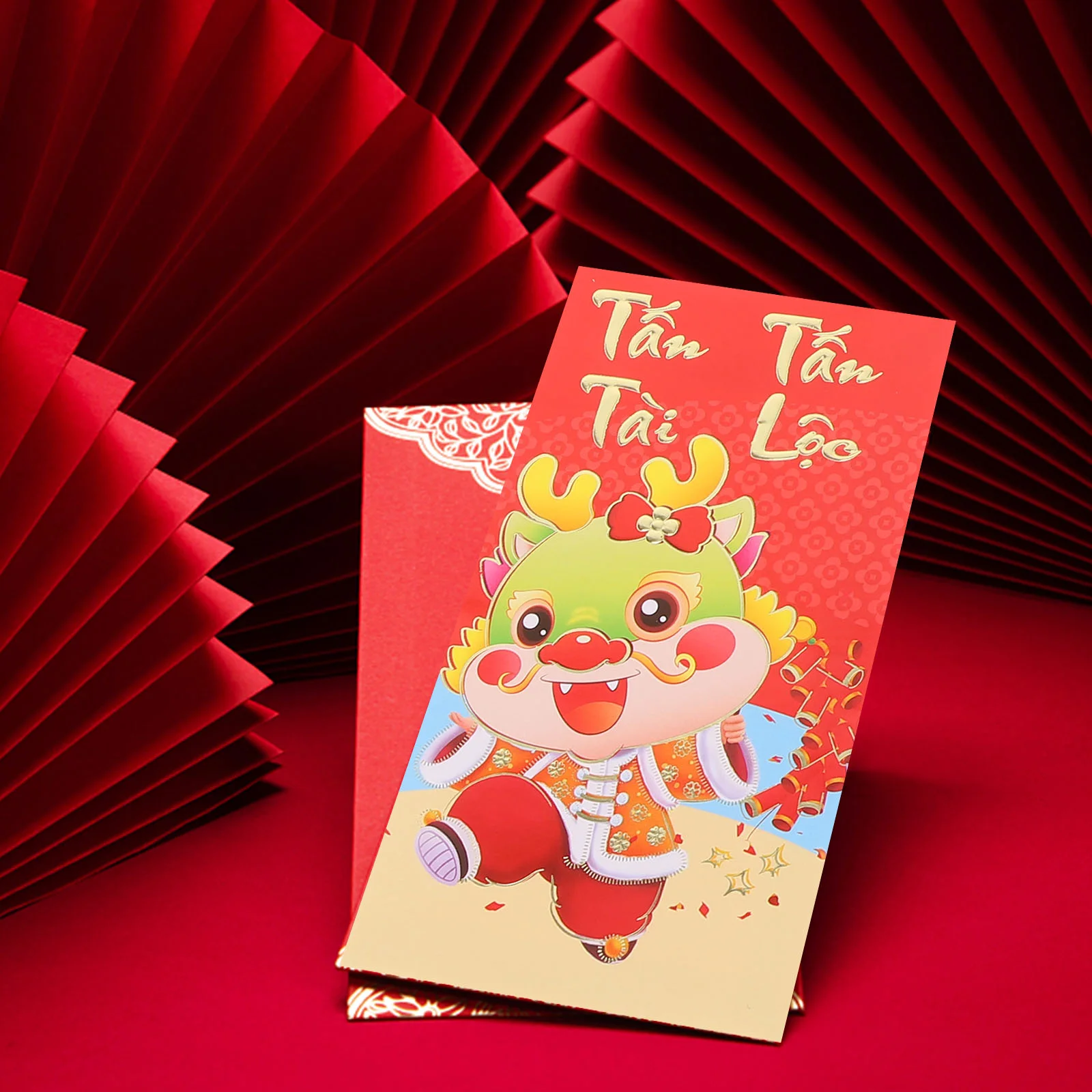 Vietnamese New Year Red Envelopes Year The Dragon Hong Bao Red Envelopes 2024 Lucky Money Envelopes Red Packet Spring Festival