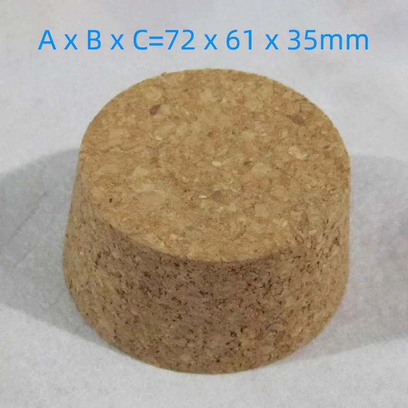 Lab Top DIA 72mm-105mm Wood Big Cork Thermos Bottle Stopper Essential Oil Pudding Glass Bottle Lid 2Pcs/lot