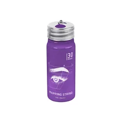 White Pre - Inked Microblading Mapping String - Eyebrow Threading and Permanent Makeup Tool (New 30m Purple)