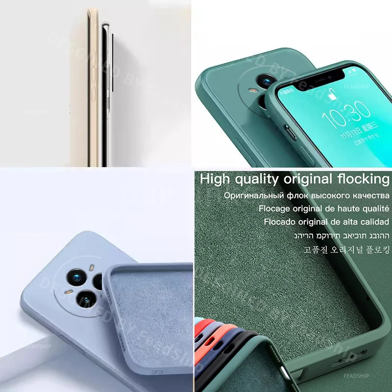 Luxury Silicone Protective Phone Case with Screen Film Protector