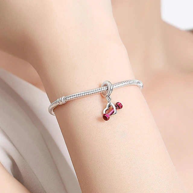 PANDORAブレスレット チャーム付き Pandora 17cm ブレスレットチャーム付きパンドラ