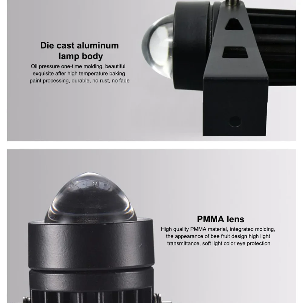 Description Picture 4 of itemOutdoor LED Wall Spotlights 3W 9W Landscape Lighting 220V Red Green Blue RGB Spotlights IP66 Waterproof a Beam of Light