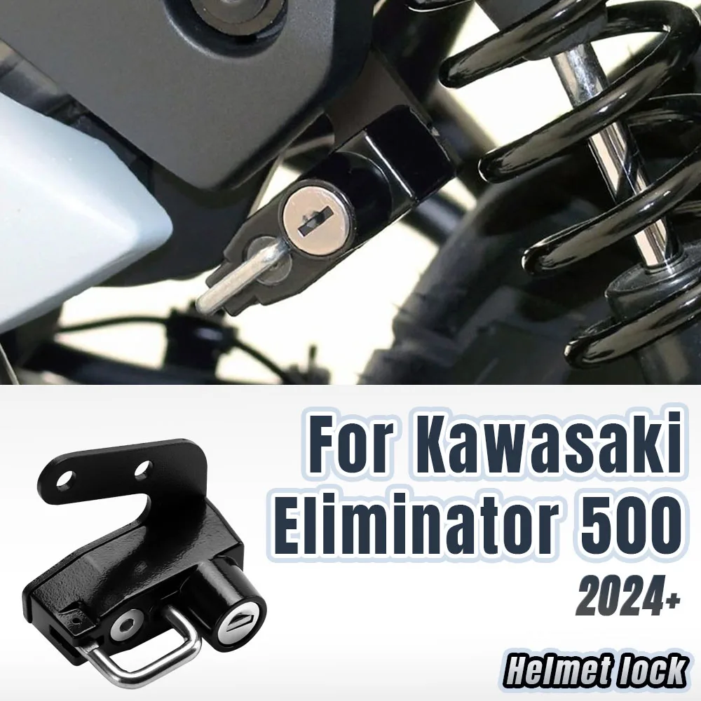 Motorrad für Kawasaki Eliminator schwarzes Helms chloss rechts legierter Montage haken mit 2 Schlüsseln