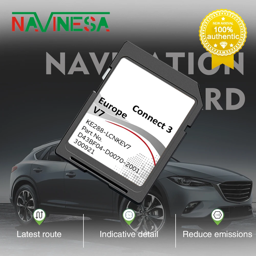 C3 V7 Sat Nav Sd Europr Aggiornamento Mappa Per Nissan X-Trail 2014 Collegare 3 Accessori Auto