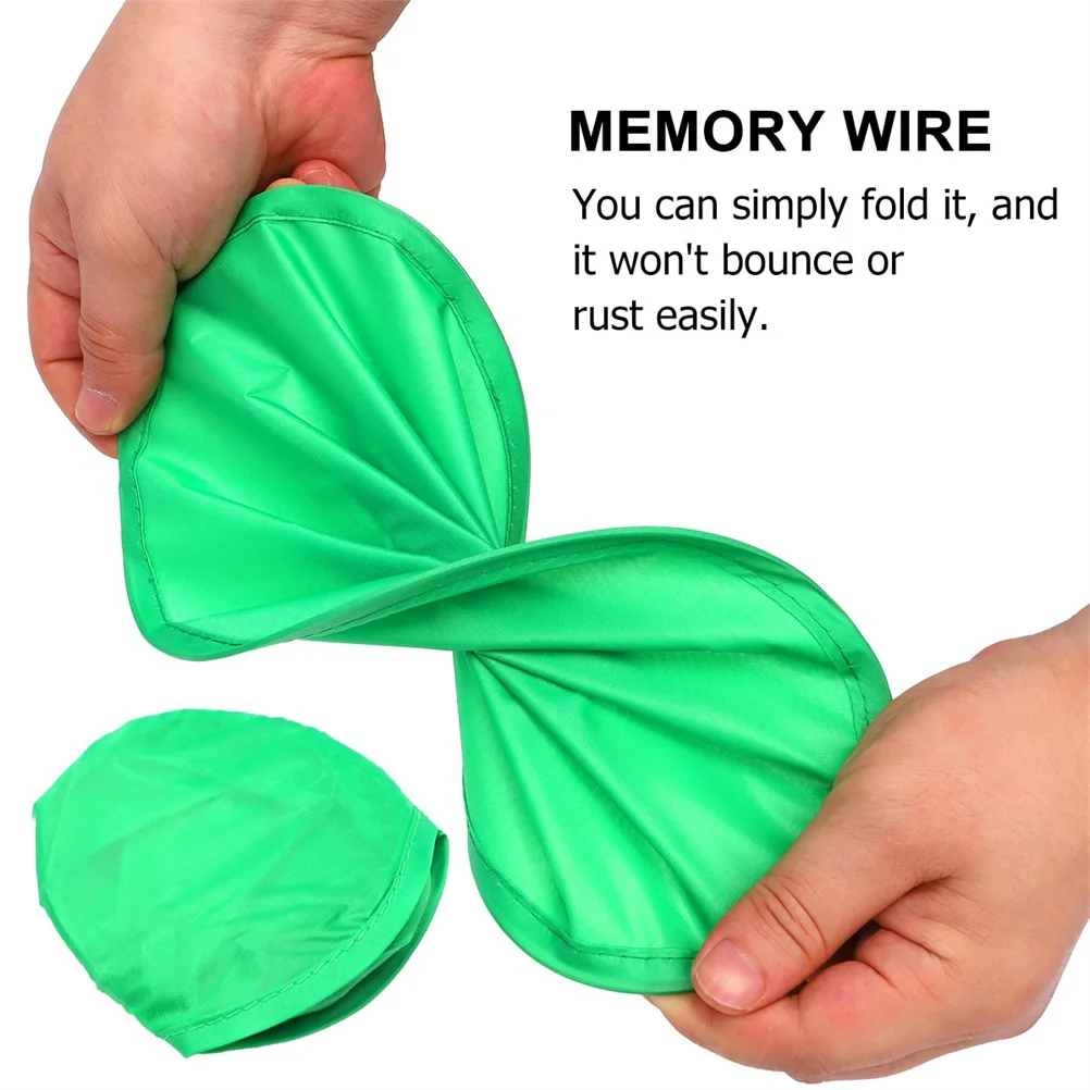 16 Pcs Round Fan Mini Toys Folding Fans Bulk Outdoor Sports Game Kids Playset Throwing Disc Flying Child