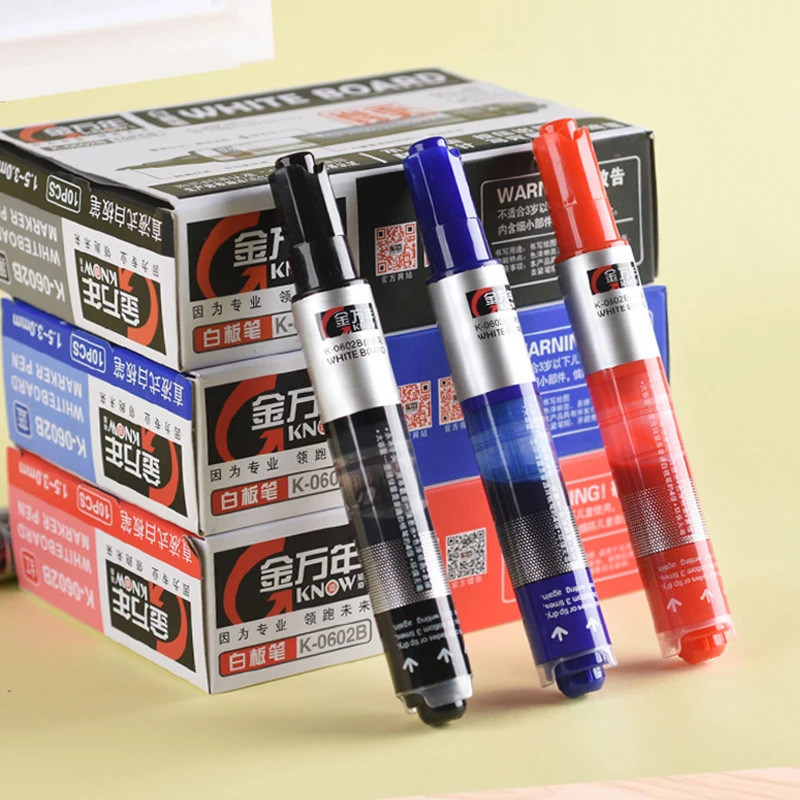 Retractable Low Odor Whiteboard Markers-Jumbo Bullet Tip, Dry Erase Pens with Large Ink Capacity, Ideal for Classroom & Office