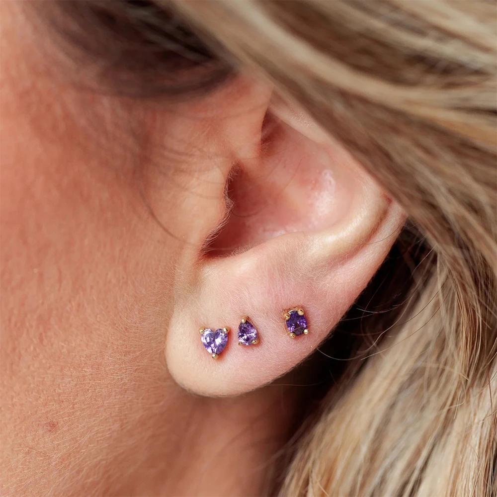 ROXI 925 Sterling Silver Earring Set Flower Cubic Zircon 3