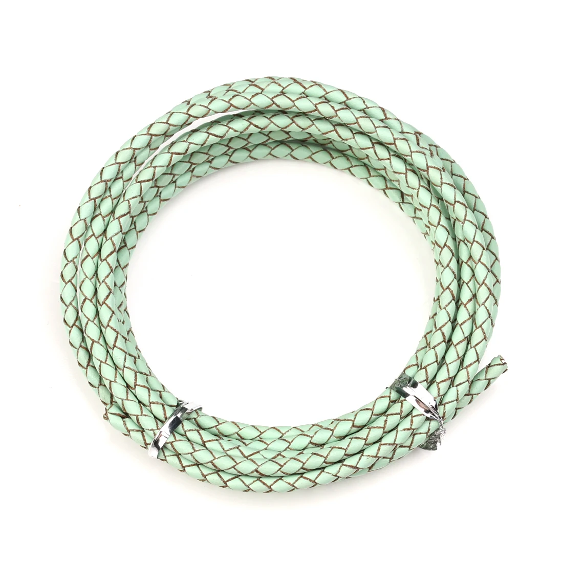 2 Yards 3/4/6mm Echtes Leder Runde Seil Schnur Gewebtes Leder Seil Für Schmuck Machen DIY Leder Armband Halskette Zubehör – Detail 13