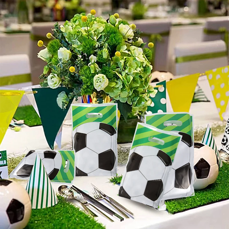6/10/50 stücke Fußball Thema Geschenk Taschen Fußball Süßigkeiten Cookie Verpackung Tasche Fans Party Favor Taschen Für Jungen geburtstag Party Dekoration – Detail 10