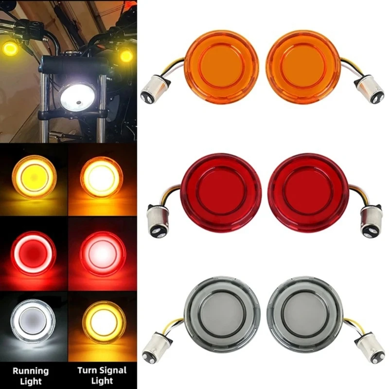 

LED Turn Signal Light DRL Indicator Lamp for Sportster- XL883 X48 Softail-Dyna