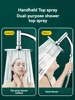6 inch pressurised shower head shower bath bath household bathroom bath shower head handheld overhead spray with hose 3
