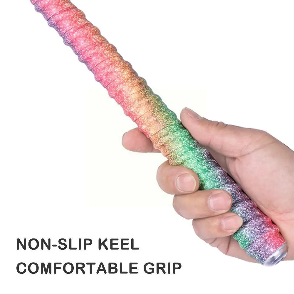 

1.45M Gradient Colorful Fishing Rod Sweatband Anti-slip Racket Rainbow Handlebar Wrapping Grip Tape Badminton Sweatband Tap P5Q8