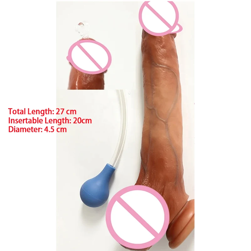 Squirting Dildo Ejaculating Dildo Strong Suction Cup Female Masturbation Anal Realistic Dildos