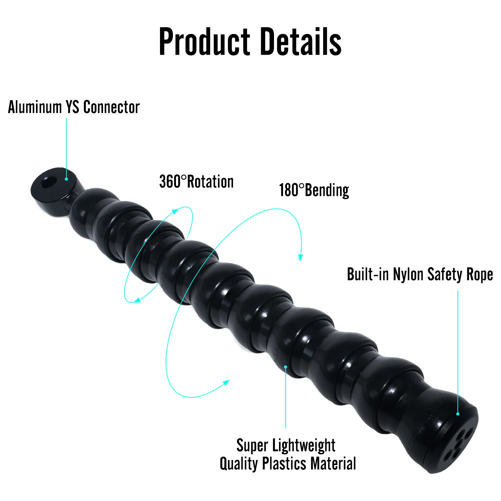Aquanic AS062 flex arm for GOPRO TG7 waterproof housing PT-059 flex arm waterproof housing